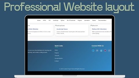 How to Make a Website Using HTML and CSS - Part 2  | Complete Homepage Design Tutorial 2025"