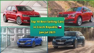 Top 10 Best Selling Cars in Czech Republic🇨🇿 Jan-Jul 2021