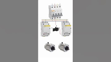 MCB as Main Switch Dual Modular Contactors Controlling Motors with Selector Switch@MRINDIANHACKER