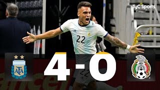 ARGENTINA 4-0 MÉXICO (Lautaro Martínez x3 y Paredes -Penal-)