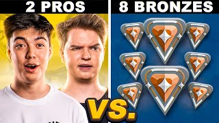 2 Pros vs 8 Bronzes (Impossible VALORANT Challenge)