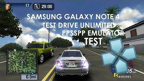 Samsung Galaxy Note 4 (Snapdragon) - Test Drive Unlimited - PPSSPP v1.3.0.1 - Gameplay / Test