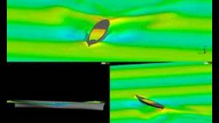 CFD hull in waves 3d view