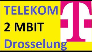 Telekom Dsl Drossel 2Mbit Anstatt 384Kbit