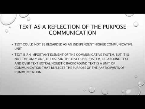 Text Linguistics