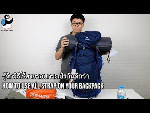 147. วิธีใช้สายบนรัดกระเป๋า backpack ให้ถูกต้อง (How to use all strap on your backpack)
