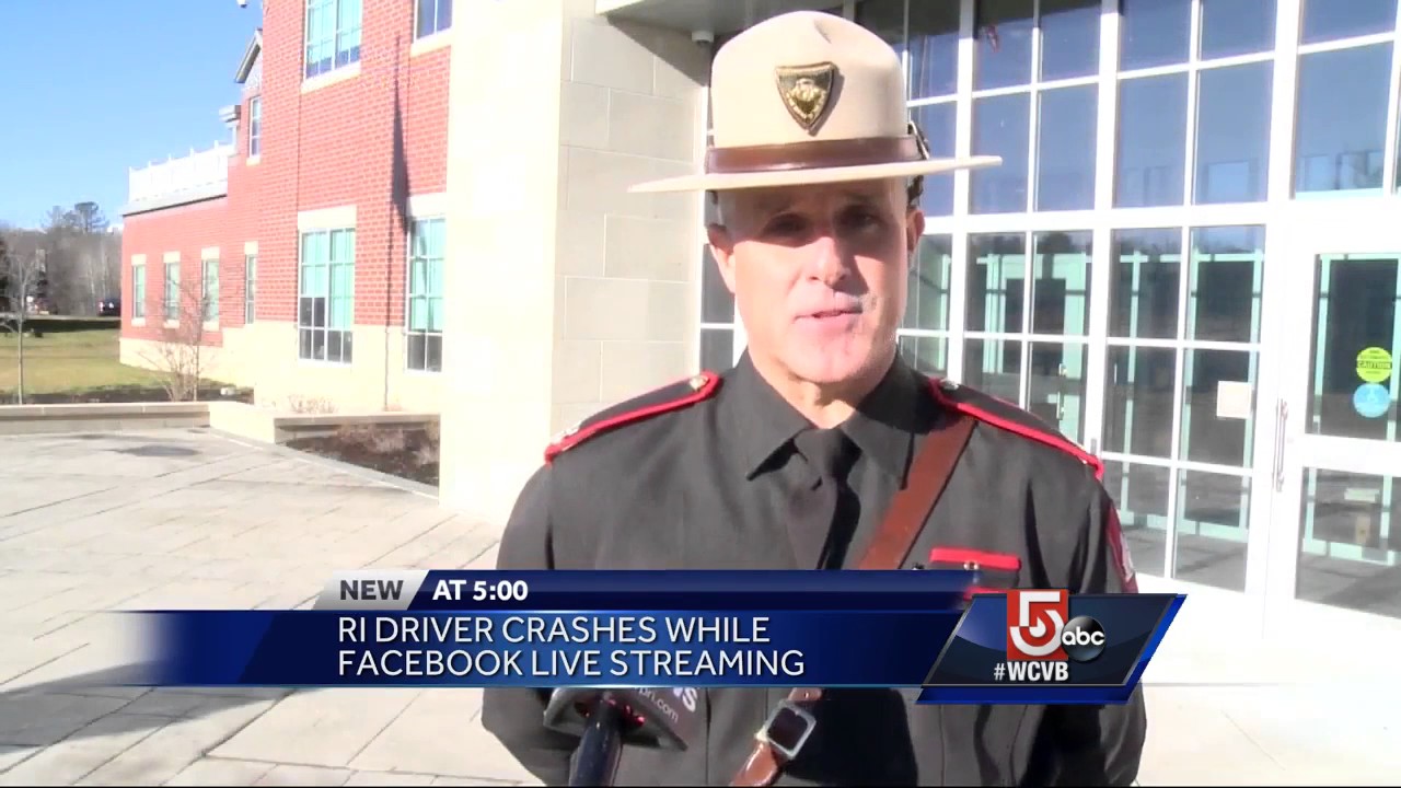 Driver crashes while speeding, streaming live to Facebook