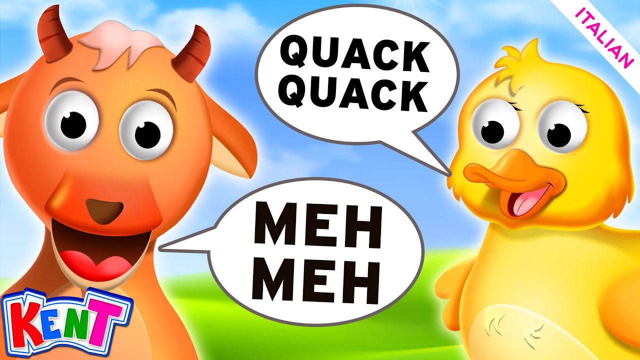 Canzoni Per Bambini | Impara Il Suono Degli Animali | Kent l'elefante Italiano