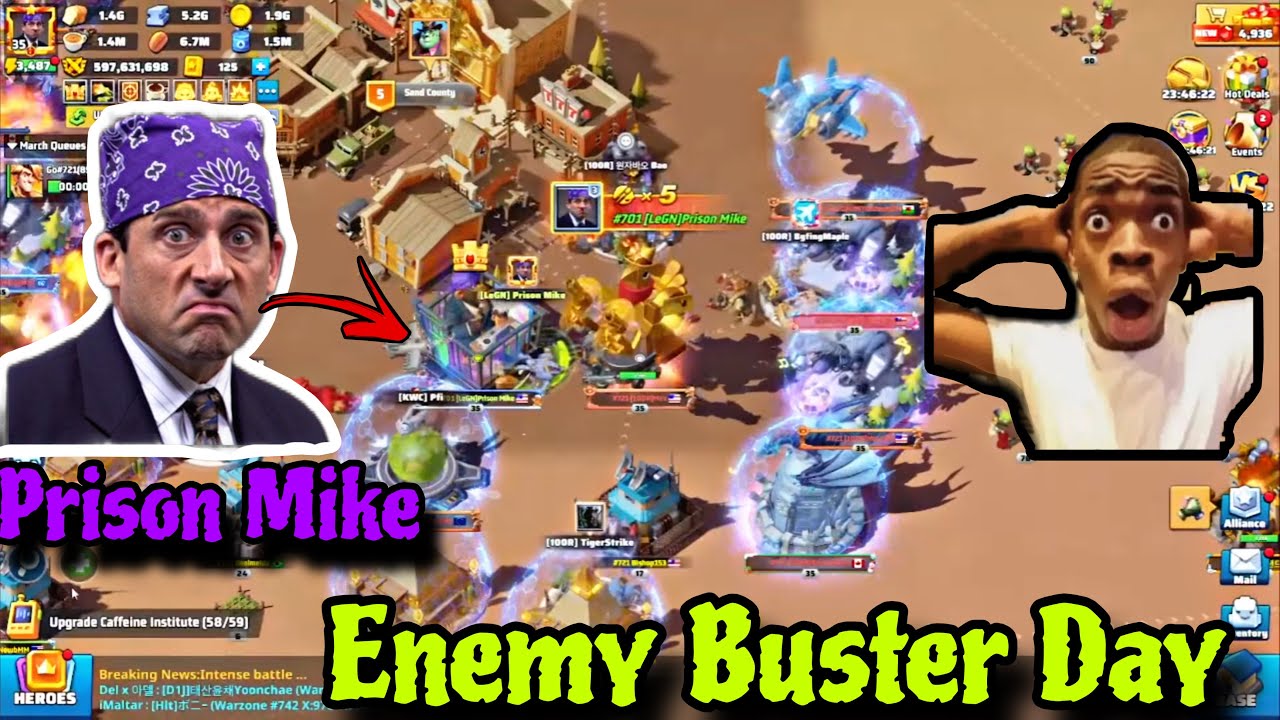 Last war : Enemy Buster day (Saturday always Fun) - Prison Mike 701