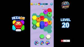 HexaGo: Sorting Puzzle Level 20 Solution | Gameplay Walkthrough