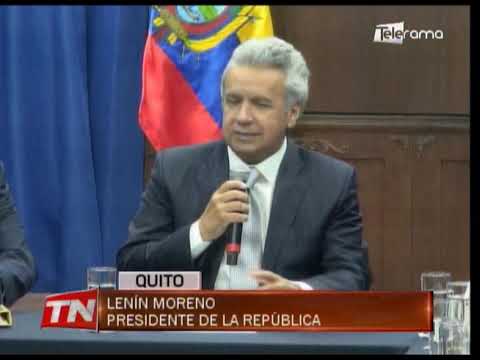 Presidente Moreno reitera injerencia desde el exterior en protestas