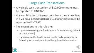Fintrac & Reporting Obligations