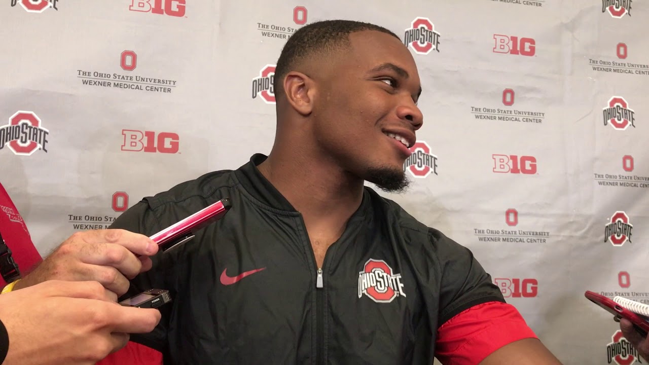 J.K. Dobbins after Ohio State's win over Oregon State YouTube