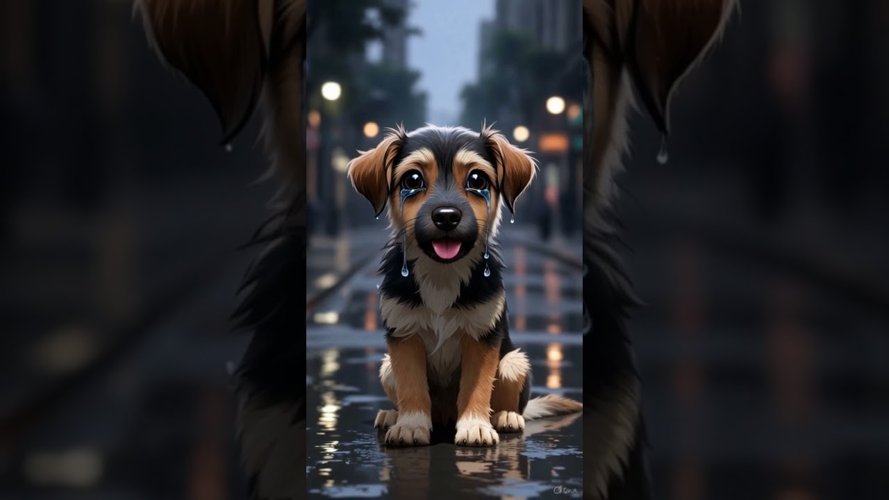 রাস্তায় ক্ষুধার্ত চোখ।Hungry eyes on the street.