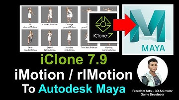 iClone Motion file to Maya 3D avatar - Autodesk Maya + iClone 7 Tutorial
