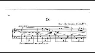 Sergei Bortkiewicz | Prelude, Op.33/9
