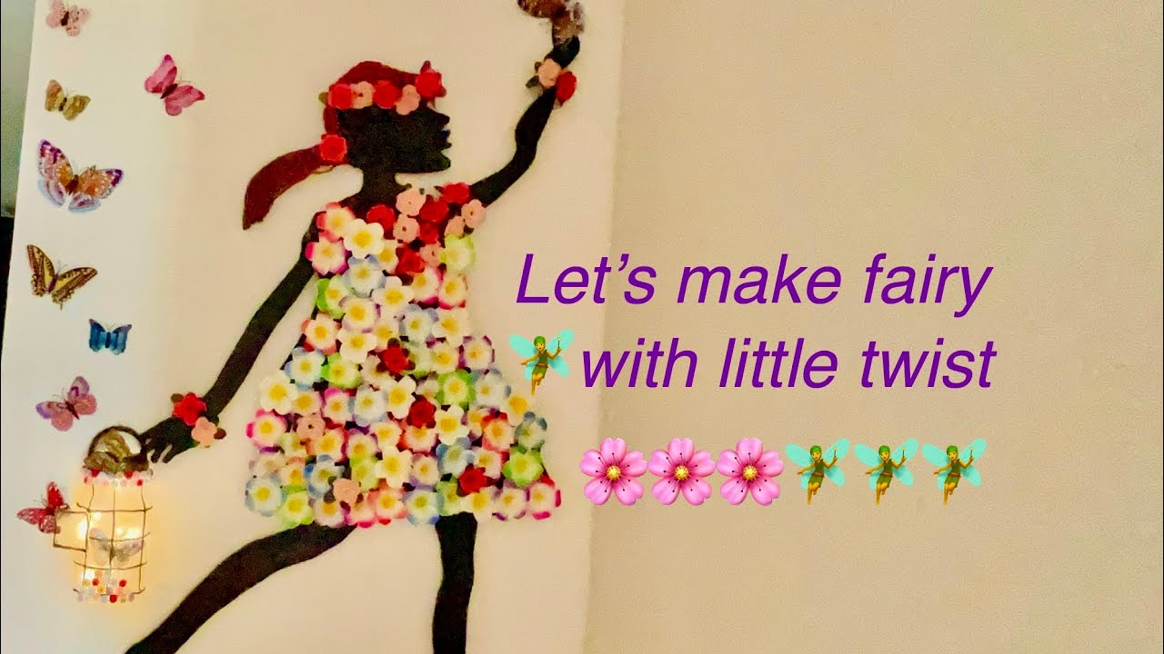 how to make fairy with easy steps / fairy lamp with fairy light 
