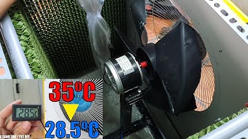 Tự Làm Quạt Điều Hòa - Giảm Từ 35ºC Xuống 28.5ºC