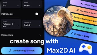 Create a song with Max2d Ai | Introduction and Tutorial 