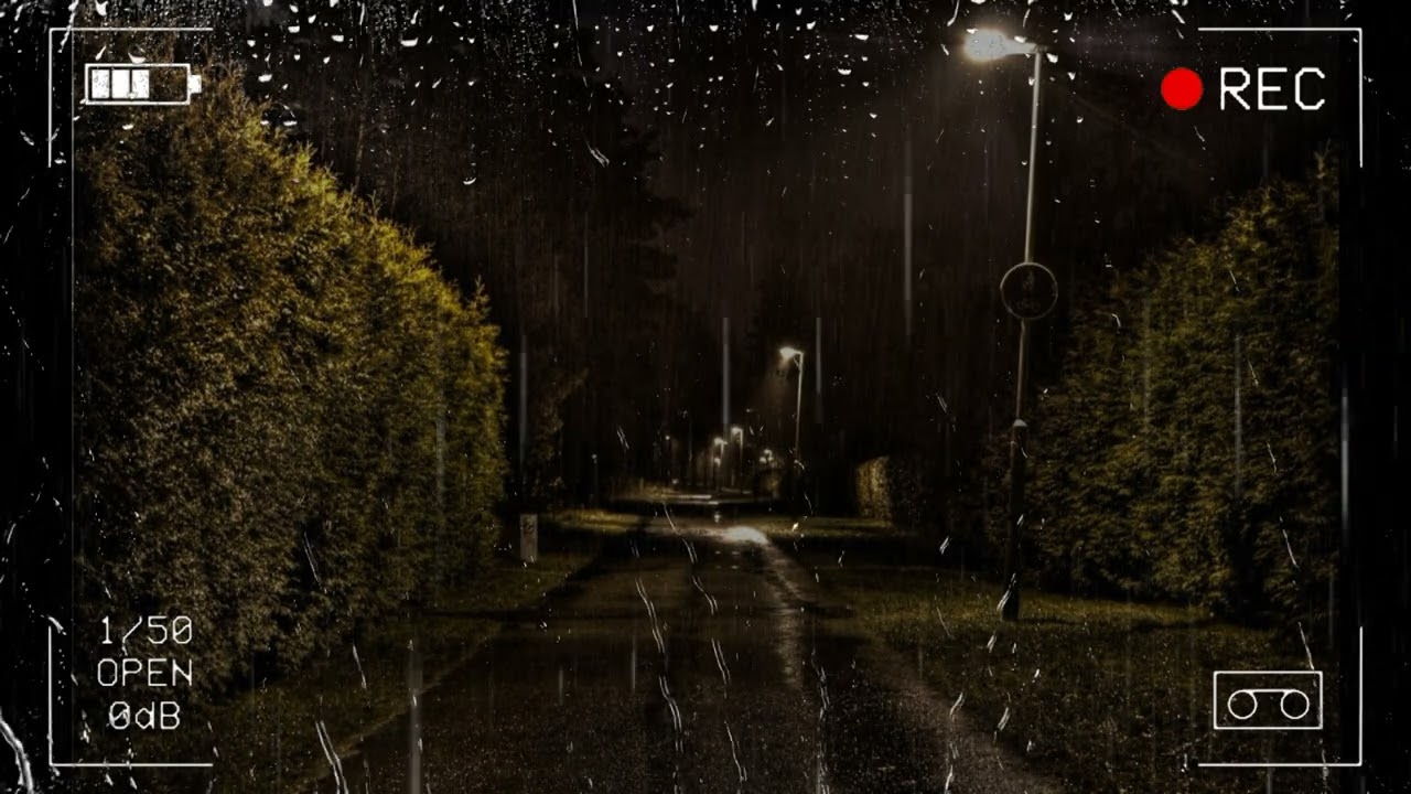 Sound Of Heavy Rain For Sleep And Meditation | 1 Hour | ASMR