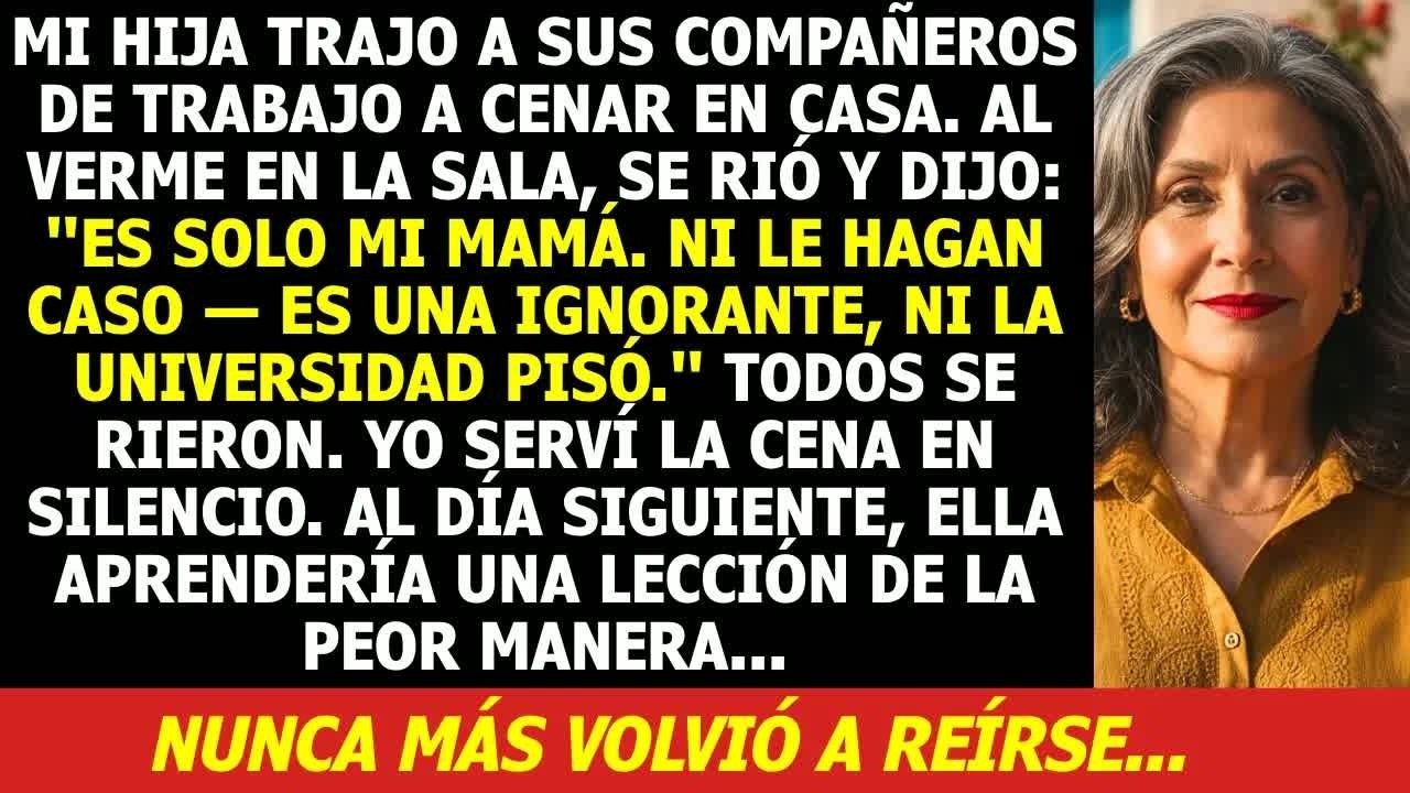Mi Hija Me Llamó Ignorante Frente a Sus Compañeros… Jamás Imaginó lo que Haría