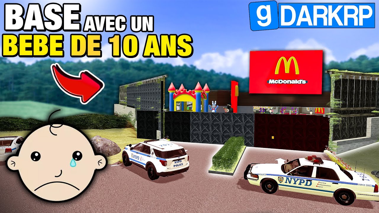 BASE CONTRE LA POLICE JE TROLL UN ENFANT DE 10 ANS EN OTAGE ! - GMOD DarkRP