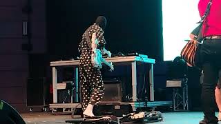 Angine de Poitrine Live Rovereto Italy 2026 - Khn and Klek preparing instruments for the show 