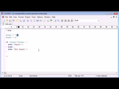Beginner PHP Tutorial   24   Triple Equals ‏