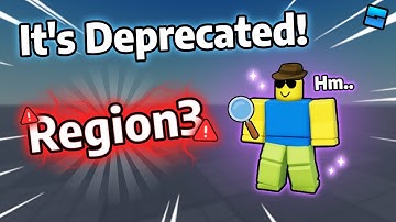 Region3 Is Deprecated.. What Do You Use? | Roblox Studio