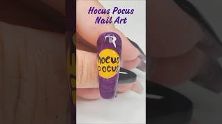 Hocus Pocus Halloween Nail Art 🧙‍♀️ #shorts #nailart #halloween