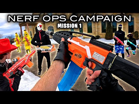 NERF OPS FORTNITE CAMPAIGN | MISSION 1 (Nerf First Person Shooter!)