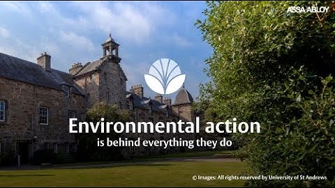 Aperio wireless locks help to achieve sustainability goals at University of St Andrews, Scotland