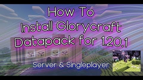 How To Install The Minecraft Glorycraft Datapack | 1.20.1 | (No Mods)