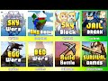 Egg Wars,Bed Wars,Sky Wars,Build Battle,Sky Block,Jail Break,Lucky Block,Survival Games