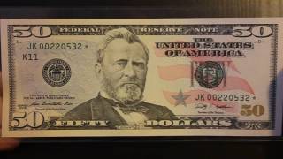 $50 Fifty Dollar Star Note Low Print Run.  Very rare.