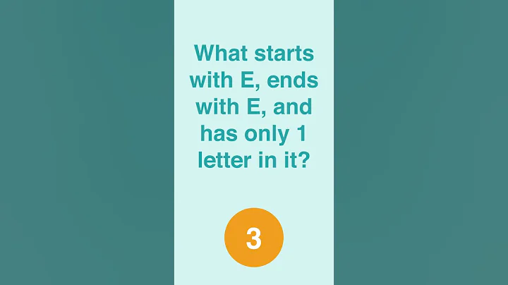 What starts with E, ends with E, and has only 1 letter in it? | #riddles #comedy #jokes  #quiz
