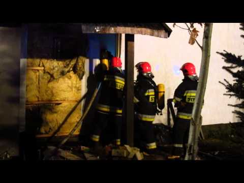 Pożar budynku mieszkalnego