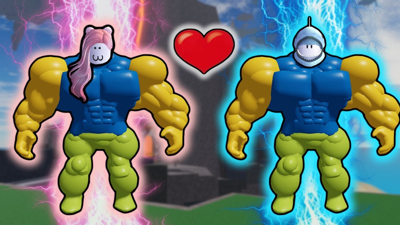 [로블록스] 근육을 키워서 나쁜? 베이컨들을 전부 물리쳐야 해요!! (Mega Noob Simulator) - 민또 경또 -