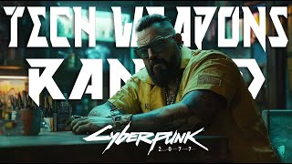 Every Iconic Tech Weapon Ranked From Worst to BEST in Cyberpunk 2077 2.1!