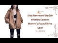 Stay Cozy and Stylish with the Comeon Women’s Fuzzy Fleece Jacket | Short Review