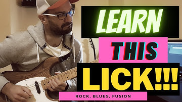 Cool string skipping pentatonic lick!!! (with TAB)