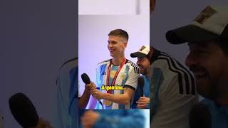 El Kun Agüero le manda un mensaje a DjMaRiiO tras ganar la copa del mundo #messi #argentina #clips