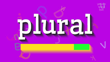 HOW TO PRONOUNCE PLURAL? #plural
