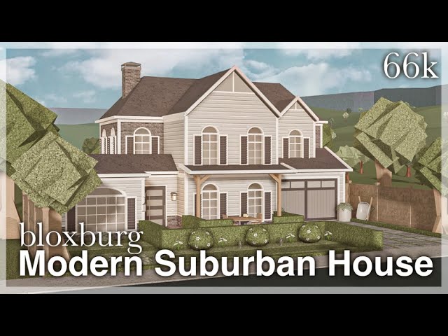 Bloxburg - Large Modern House Speedbuild (exterior) 