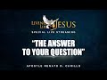 "THE ANSWER TO YOUR QUESTION" | Living Like Jesus Special Live Streaming