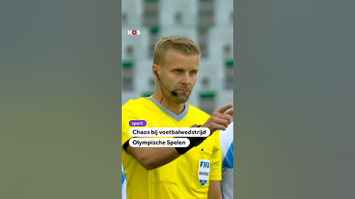 Chaos bij voetbalwedstrijd Olympische Spelen