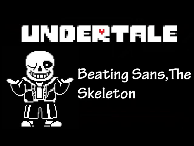 Beating epic sans (My first difficult boss)