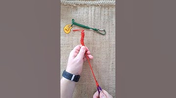 DIY Quick Deploy Paracord Key Fob #diy #paracord #shorts