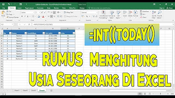 Rumus Untuk Menghitung Umur Orang Secara Otomatis Di Excel