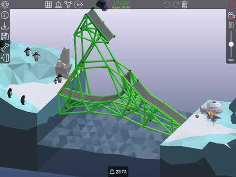 Poly Bridge - Snow Drift - 3-3 Looper (3 Stars)